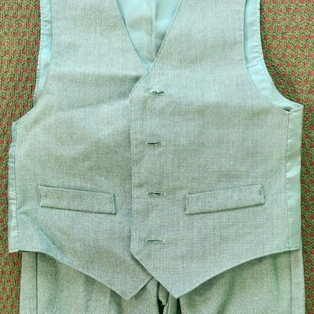 Nautica Toddler Boys 2T Gray Vest & Pants Formal Suit Set 2-Piece EUC